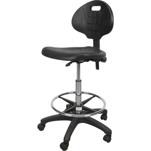 KLETON OR330 Tabouret robuste et ergonomique, Mobile, Ajustable Hauteur, Capacit&eacute; 250 lb