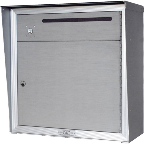 Canadian Mailbox Company 1600-DD  WALL MOUNT Collection Box, Wall -Mounted, 12-3/4" x 16-3/8", 2 Doors, Aluminum