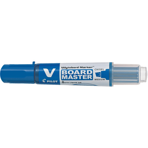 Pilot BG-WBMAVBMC-BE Marqueur effaçable &agrave; sec Vboard Master, Bleu, Pointe Ciseau