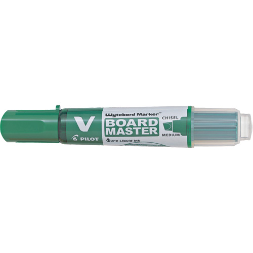 Pilot BG-WBMAVBMC-GN Marqueur effaçable &agrave; sec Vboard Master, Vert, Pointe Ciseau