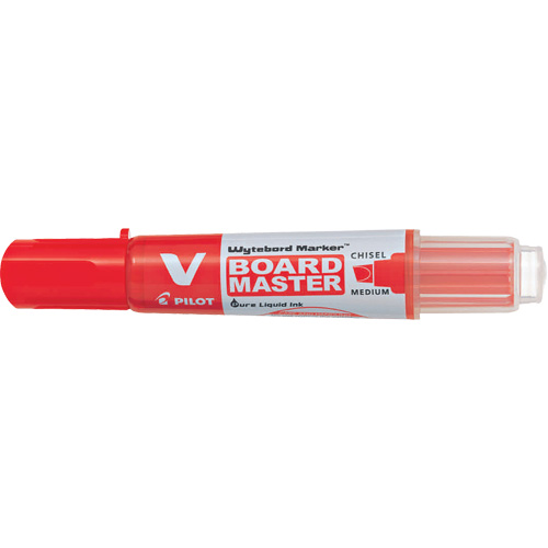 Pilot BG-WBMAVBMC-RD Marqueur effaçable &agrave; sec Vboard Master, Rouge, Pointe Ciseau