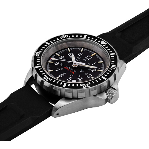Marathon WW194006SS-0130 Large Diver's Automatic Watch, Digital, Battery Operated, 41 mm, Black