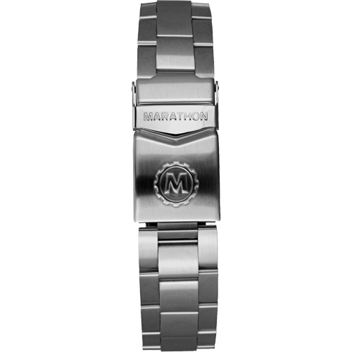 Marathon WW194006SS-0513 Arctic Edition Large Diver's Automatic GSAR Watch with Stainless Steel Bracelet, Digital, Battery Operated, 41 mm, Silver
