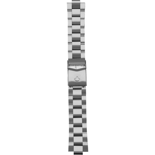 Marathon WW194006SS-0309 Grande montre automatique de plong&eacute;e avec feuille d'&eacute;rable gris et bracelet en acier inoxydable, Num&eacute;rique, &agrave; piles, 41 mm, Argent