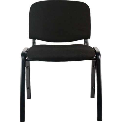 KLETON OR519 Chaises empilables, Tissu, Hauteur 32", Capacit&eacute; 250 lb, Noir
