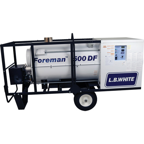 L.B. White FOREMAN 500DF Radiateur portable &agrave; chauffage indirect Foreman 500, Chaleur radiante, Gaz naturel, 500000 BTU/H