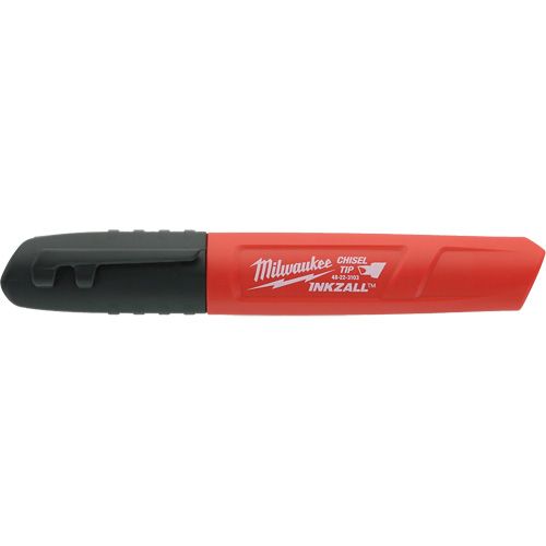 Milwaukee 48-22-3130 Inkzall Permanent Marker, Black, Chisel Tip