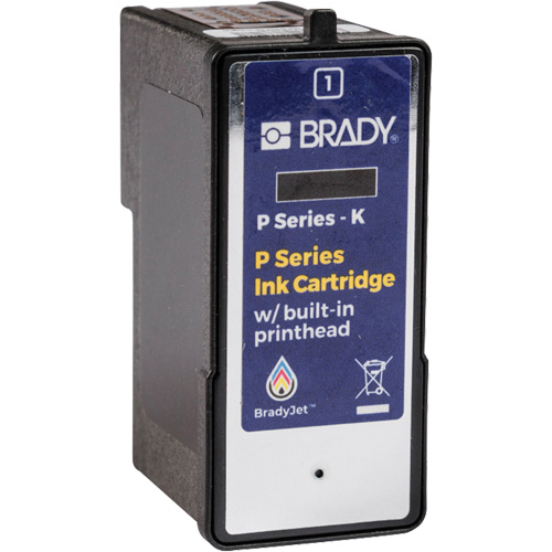 Brady P-K-1 J7300 Inkjet Printer Black Ink Cartridge