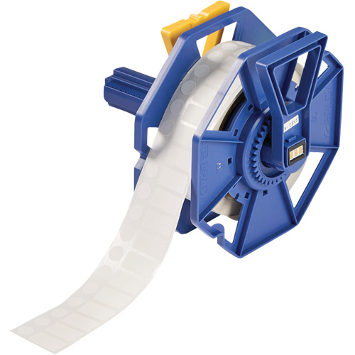 Brady J-251-2492 &eacute;tiquettes de laborastoire cryog&eacute;niques ultraminces FreezerBondz avec couvercle de flacon, Polyester, 1" lo x 0,5" h, Blanc