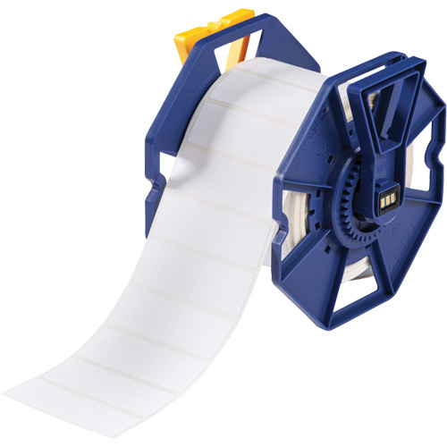 Brady J-18-2475 UL Approved Permanent Adhesive Labels, Polyester, 3" L x 1" H, White