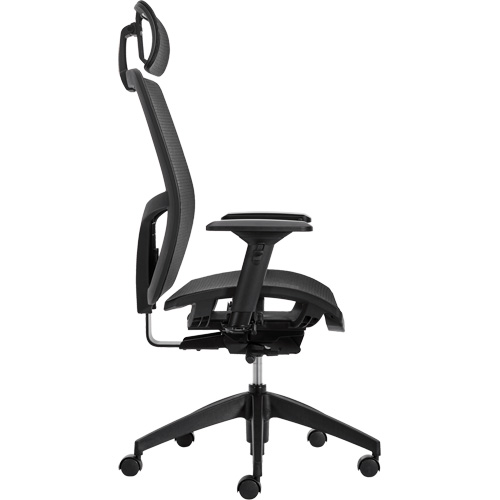 Offices To Go MLV3198 Chaise &agrave; dossier moyen avec m&eacute;canisme &agrave; basculement synchronis&eacute; &agrave; d&eacute;tection de poids Format+, Mailles, Noir, Capacit&eacute; 300 lb