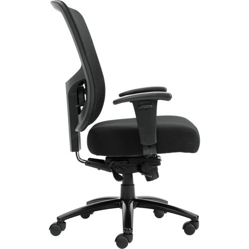 Offices To Go OTG10703B Raven 400 High-Back Heavy-Duty Synchro-Tilter, Mesh, Black, 400 lbs. Capacity