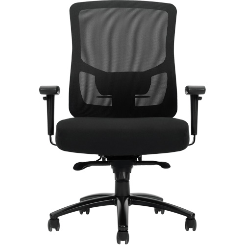 Offices To Go OTG10703B Raven 400 High-Back Heavy-Duty Synchro-Tilter, Mesh, Black, 400 lbs. Capacity
