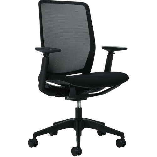 Offices To Go OTG13110 Chaise &agrave; dossier haut avec basculement synchronis&eacute; robuste Kody, Mailles, Noir, Capacit&eacute; 300 lb