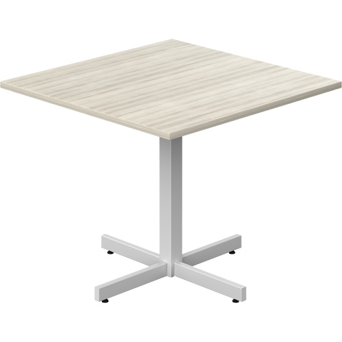 Offices To Go NL36SX-NGL Table carr&eacute;e &agrave; hauteur r&eacute;glable Newland, 36" lo x 36" la x 29" h, Dessus de 1", Stratifi&eacute;, Havane