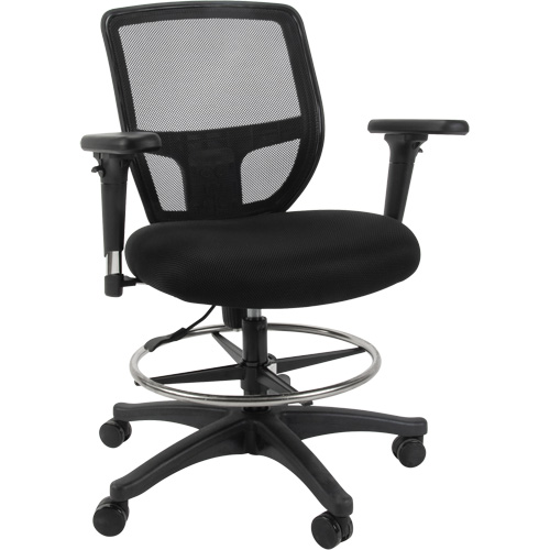KLETON OR673 Tabouret de travail en maille, Mobile, Ajustable Hauteur, Capacit&eacute; 450 lb