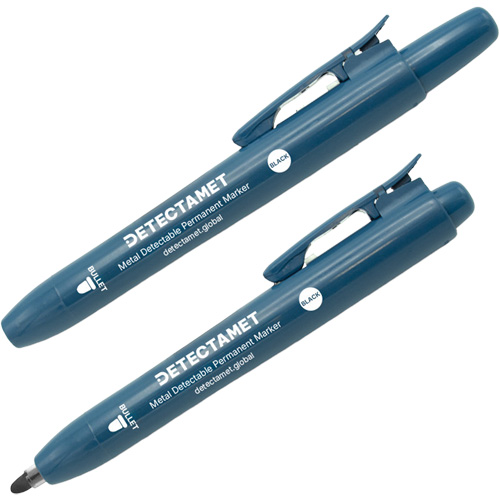 Detectamet 146-A05-P02-A07 Marqueur permanent r&eacute;tractable, Noir, Pointe Ronde