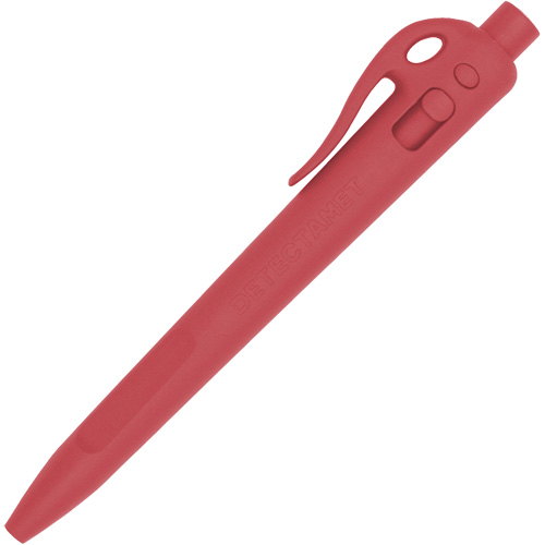Detectamet 104-I03-C33-PA01 Detectable Elephant Ballpoint Pen with Clip, Red, 1 mm, Retractable