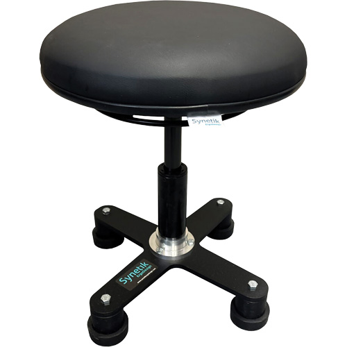 Synetik 508-00056 Tabouret ergonomique OmniStool, Mobile, Ajustable Hauteur, Capacit&eacute; 280 lb
