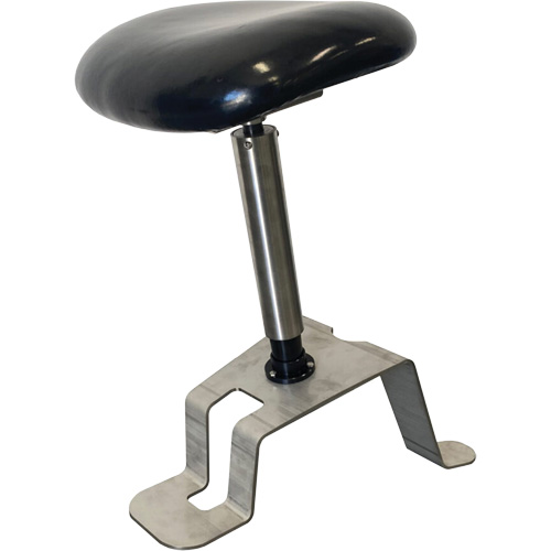 Synetik 508-00058 TA200 Sit-Stand Stool, Vinyl, Black, 280 lbs. Capacity
