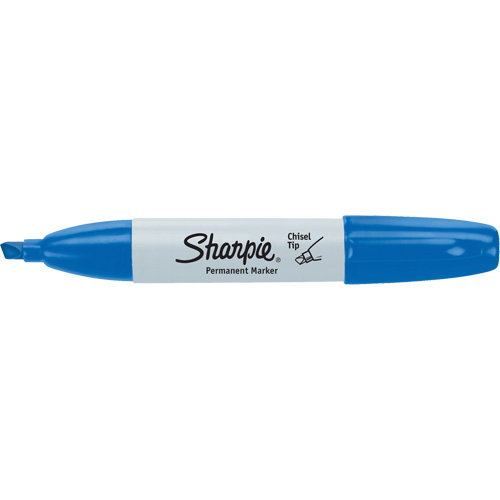 Sharpie 38203 Permanent Marker, Chisel, Blue