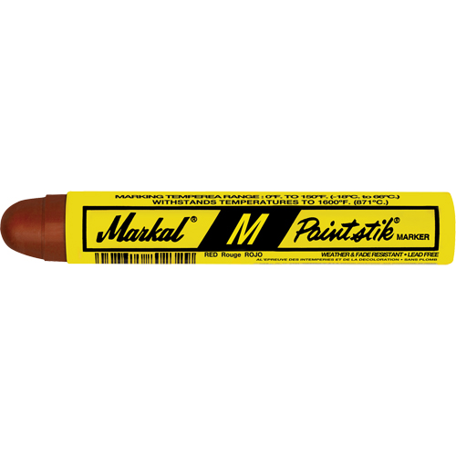 Markal 081922 B&acirc;ton de peinture M Paintstick pour traitement &agrave; chaud, B&acirc;ton plein, Rouge