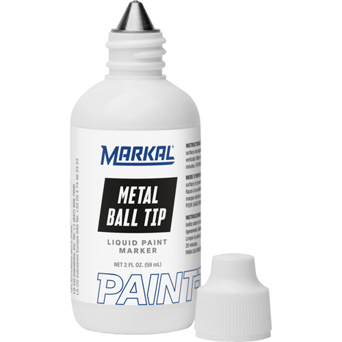 Markal 084623 Paint-Riter avec pointe en bille m&eacute;tallique, Liquide, Noir