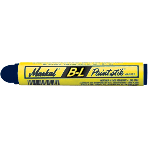 Markal 080725 Paint Markers for Cold Surfaces - B-L&reg; Paintstik&reg; - 50° to 150°F, Solid Stick, Blue