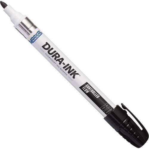 Markal 096923 Marqueur permanent Dura-Ink 80, Noir, Pointe Moyen