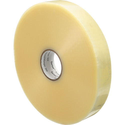3M 369-48X1828-CLR Tartan 369 Box Sealing Tape, Hot Melt Adhesive, 1.6 mils, 48 mm (1-22/25") x 1500 m (4921')