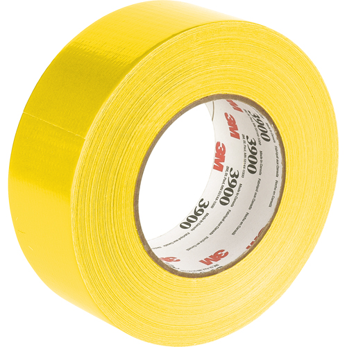 3M 3900-48X54.8-YLW 3900 Multi-Purpose Duct Tape, 8 mils, Yellow, 48 mm (2") x 55 m (180')
