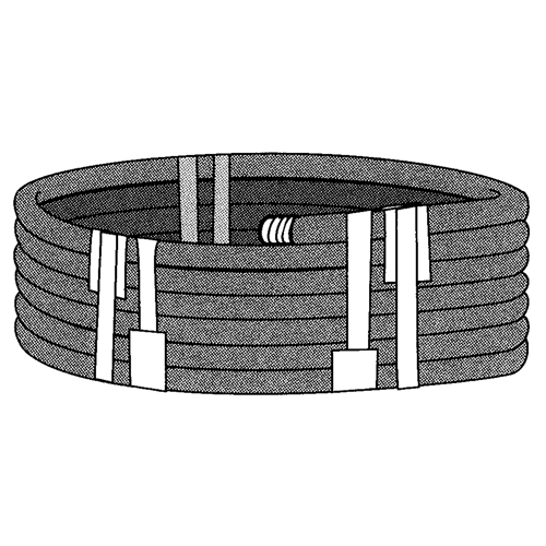 3M 8886-36X55 Stretchable Tape, 6 mils Thick, 38.1 mm (1-1/2") x 55 m (180') 