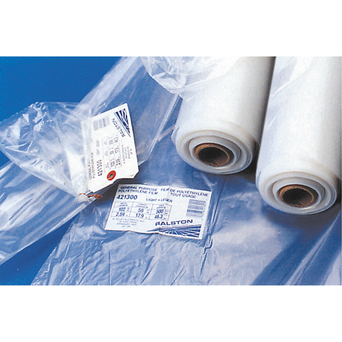 Ralston 421400 Poly Sheeting - Light Duty, 177' L, 8-1/2' W