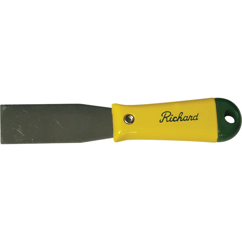 Richard H-1-S Putty Knife with Plastic Handle, 1-3/16", Carbon Steel Blade