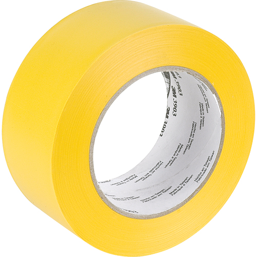 3M 3903-2X50-YLW Rubans adh&eacute;sifs en vinyle 3903, 50 mm (2") la x 45,5 m (149,25') lo, 6,3 mils, Jaune