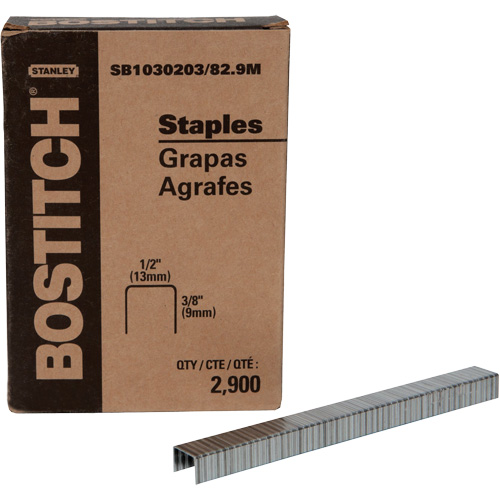 Stanley Bostitch SB1030203/82.9 Stick Staples, 16 Gauge, 1/2" Wide Crown, 3/8" Long