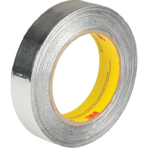 3M 425-1X60 Ruban en aluminium 425, &eacute;paisseur 4,6 mils, 25,4 mm (1") x 54,86 m (180')