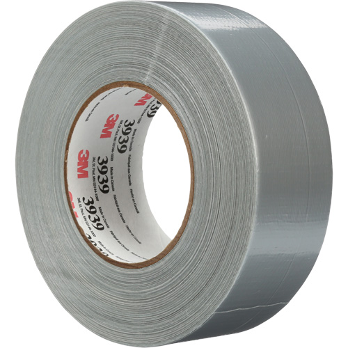 3M 3939-2X60 3939 Duct Tape, 9 mils, Silver, 48 mm (2") x 55 m (180')