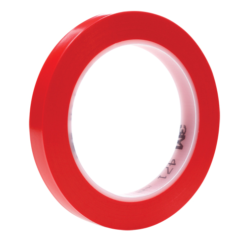 3M 471-1/2X36-RED 471 Vinyl Tape, 12 mm (1/2") W x 32.9 m (108') L, 5.3 mils, Red