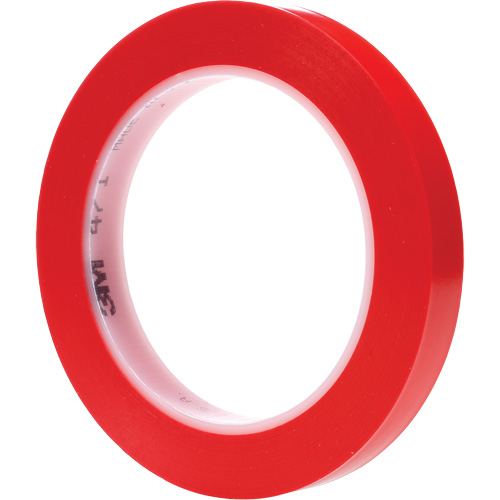 3M 471-1/2X36-RED 471 Vinyl Tape, 12 mm (1/2") W x 32.9 m (108') L, 5.3 mils, Red