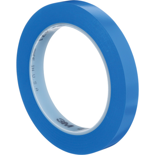 3M 471-1/2X36-BLU-IW 471 Vinyl Tape, 12 mm (1/2") W x 32.9 m (108') L, 5.3 mils, Blue