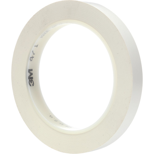 3M 471-1/2X36-WHT Ruban en vinyle 471, 12 mm (1/2") la x 32,9 m (108') lo, 5,3 mils, Blanc