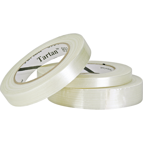 3M 8934-12X55 Tartan 8934 Filament Tape, 4 mils Thick, 12 mm (1/2") x 55 m (180') 