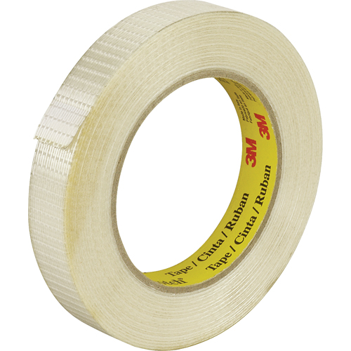 3M 8959-19X50 Scotch&reg; Bi-Directional Filament Tape 8959, 5.7 mils Thick, 19 mm (3/4") x 50 m (164') 