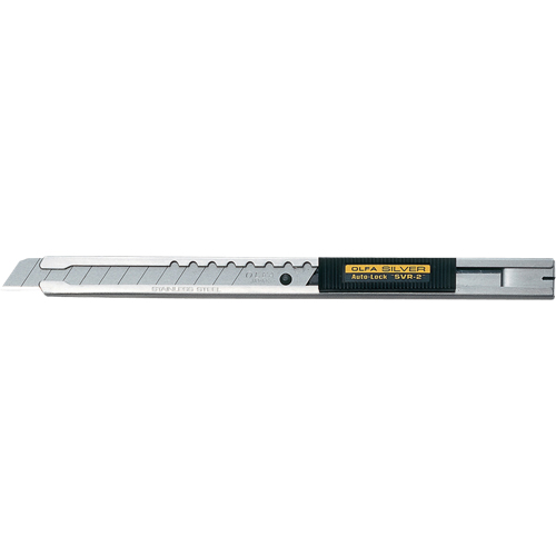 Olfa 5019 Standard-Duty Precision Knife, 9 mm, Stainless Steel, Stainless Steel Handle