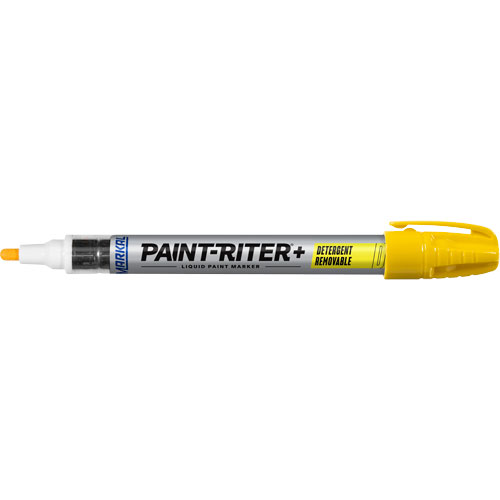 Markal 097011 Paint-Riter&reg;+ Detergent Removable Paint Marker, Liquid, Yellow