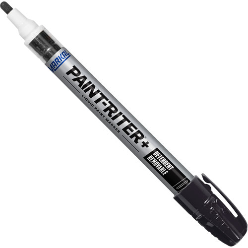 Markal 097013 Marqueur &agrave; peinture nettoyable au d&eacute;tergent Paint-Riter+, Liquide, Noir