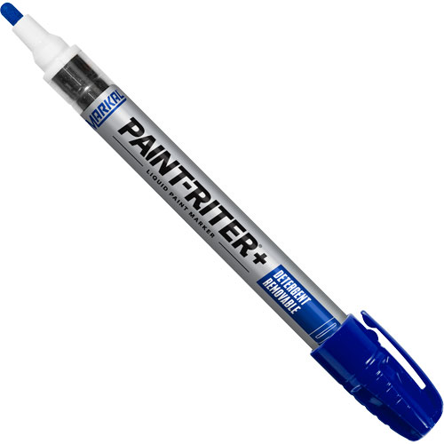 Markal 097015 Marqueur &agrave; peinture nettoyable au d&eacute;tergent Paint-Riter+, Liquide, Bleu