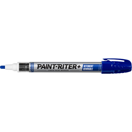 Markal 097015 Marqueur &agrave; peinture nettoyable au d&eacute;tergent Paint-Riter+, Liquide, Bleu