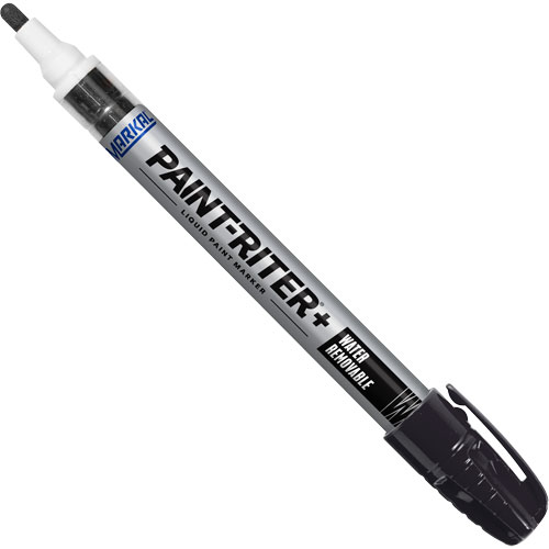 Markal 097033 Marqueur &agrave; la peinture nettoyable &agrave; l'eau Paint-Riter+, Liquide, Noir